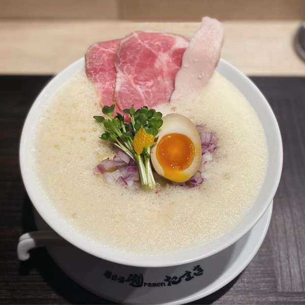 「鶏白湯泡ramen醤油+ローストポーク丼」@鶏白湯泡ramenたまきの写真