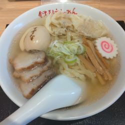 会津山塩ら〜めん980+煮卵¥120+ワンタン¥140-