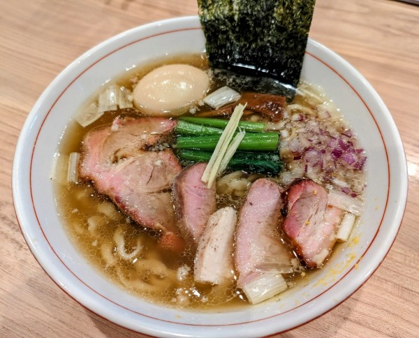 「特製手揉み中華そば（塩）1250円」@麺処 にし尾の写真