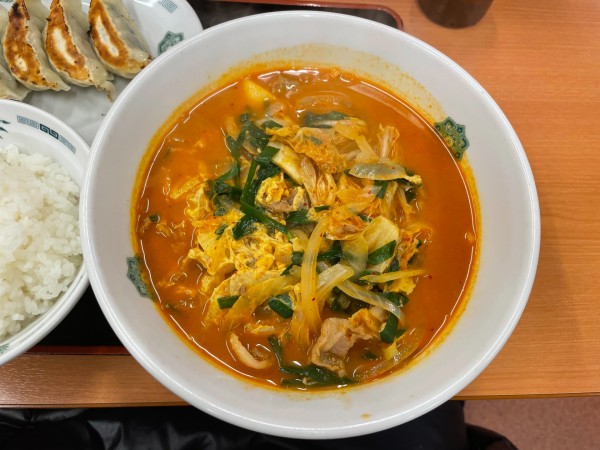 「チゲ味噌ラーメン」@日高屋 川越西口店の写真