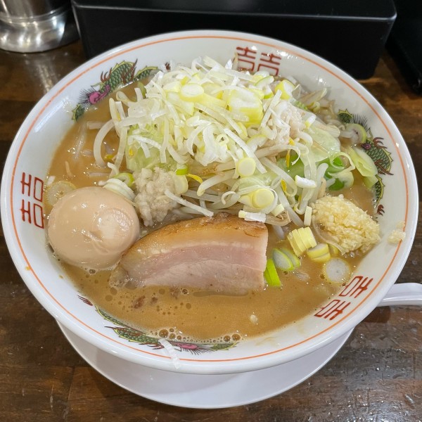 「豚そばクーポン+チャーシュー+味玉+半ごはん」@濃厚豚ラーメン 活郎の写真