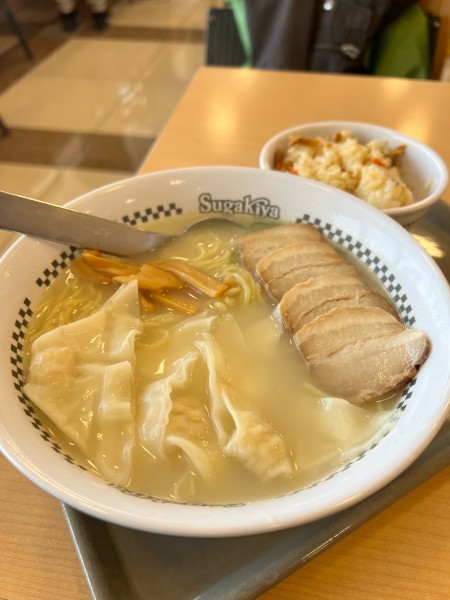 「ワンタン麺 大盛」@スガキヤ 各務原中央バロー店の写真