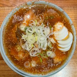 辛味中華+茹で卵スライス