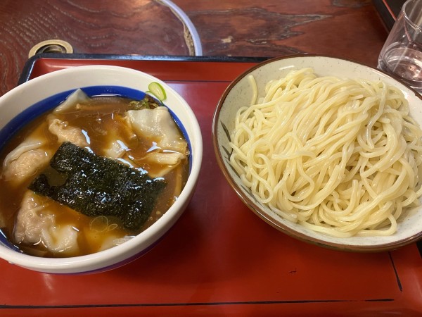 「ワンタン　もりそば」@小金井大勝軒の写真