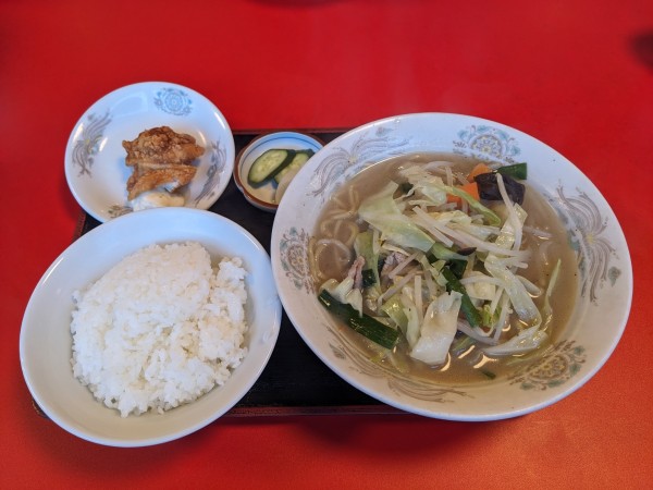 「🉐セット（タンメン＋ミニタツタ）」@千里の写真