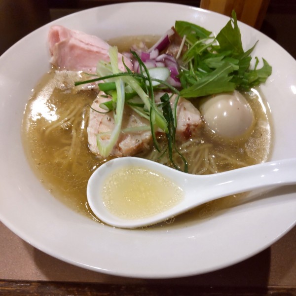 「特製塩そば（￥1,250）」@麺処 まがり鶏の写真