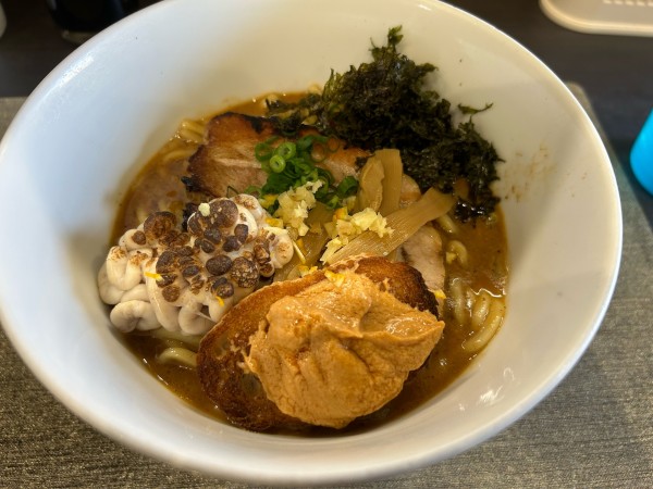 「特上あん肝ラーメン」@麺丼Dining 夢者の写真