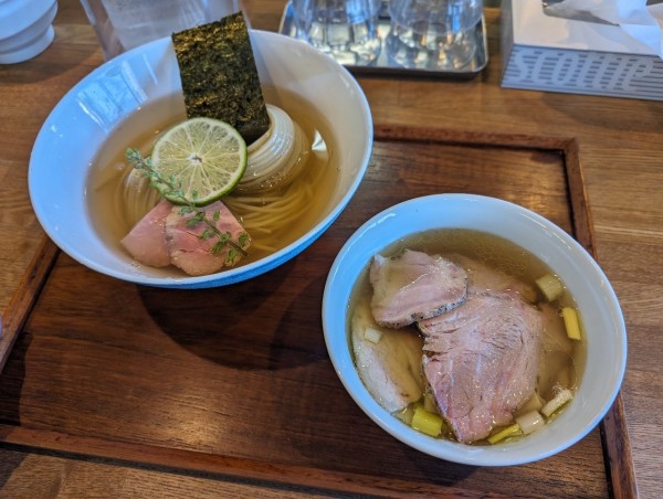 「昆布水つけめん 塩（大）」@YOKOKURA STOREHOUSEの写真