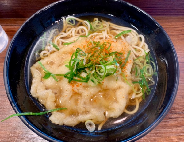 「天ぷらえきそば450円」@えきそば 姫路駅店の写真