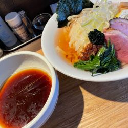 鴨出汁手揉み昆布水つけ麺（しょうゆ）