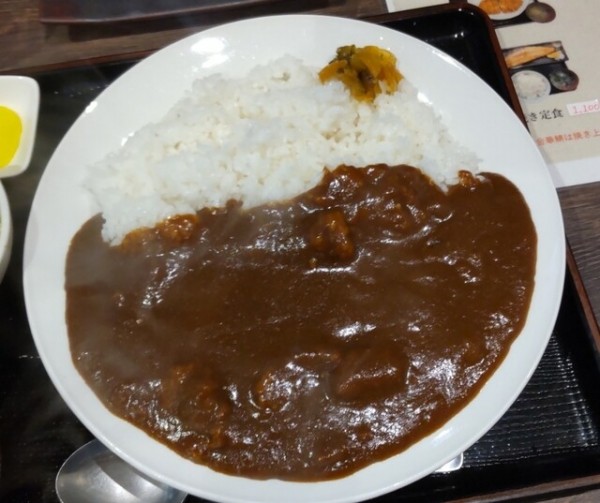 「ビーフカレー定食850円」@和がやの写真