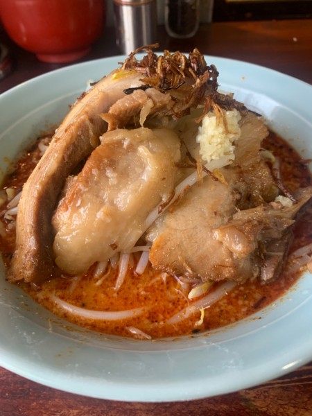 「930円_辛味噌ラーメン+辛味噌トッピング」@豪徳寺ラーメン りらくしんの写真