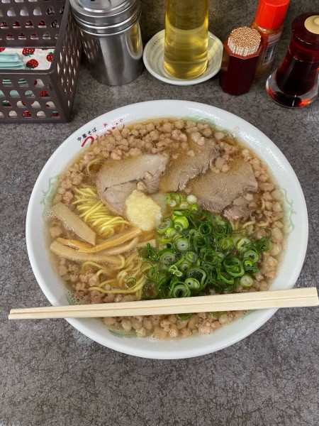 「中華そば大盛脂マシマシニンニクトッピング」@つたふじ 福山支店の写真