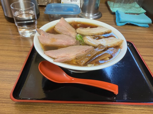 「厚切りチャーシュー麺中盛り」@麺や しげとみ～の写真