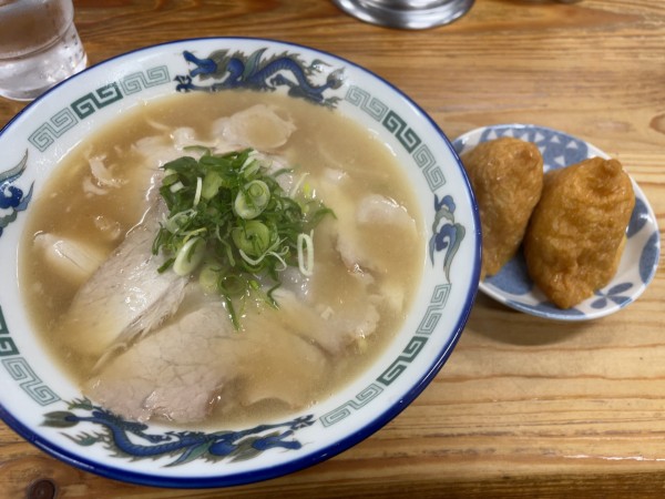 「中華そば＋いなり」@中華そば 紅蘭の写真