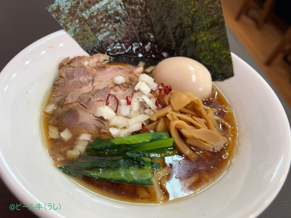 「特製禿醤油(1000円+400円)」@自家製手打ち麺 禿の写真