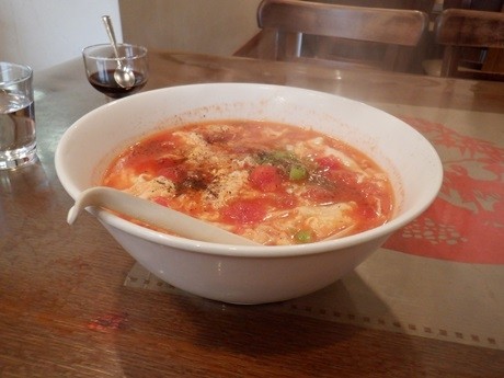 「トマト玉子麺と半チャーハン」@王紀の写真