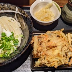 温玉ぶっかけうどん＋かき揚げ