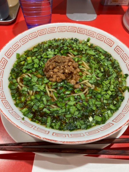 「ニラそば麺固め」@大阪王将 フレスポひばりが丘店の写真