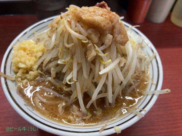 「ラーメン中盛り(880円)全マシ」@ラーメン一太豚の写真