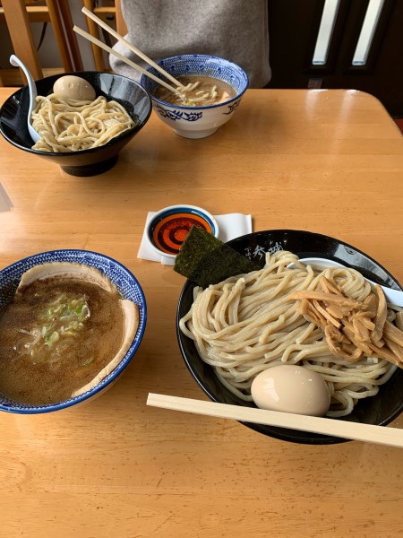 「こってり大@1080、参城盛@300、マーラー@100」@つけめん 参城の写真