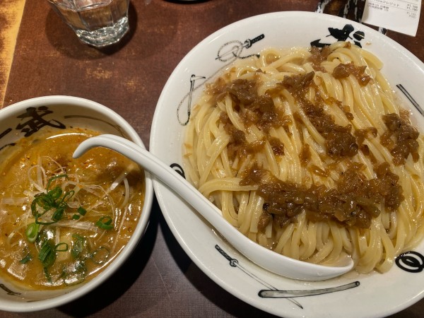 「【限定】葱あぶら味噌つけ麺　1100円」@麺屋武蔵 武仁の写真