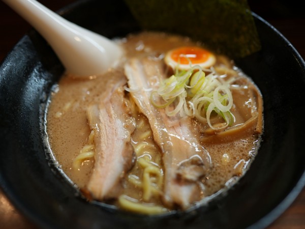 「ラーメン 太麺＋大盛」@ラーメン長山の写真