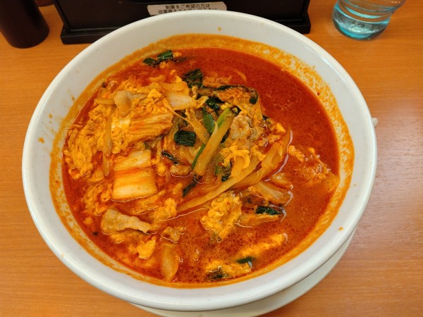 「チゲ味噌ラーメン¥690-」@日高屋 御茶ノ水聖橋店の写真