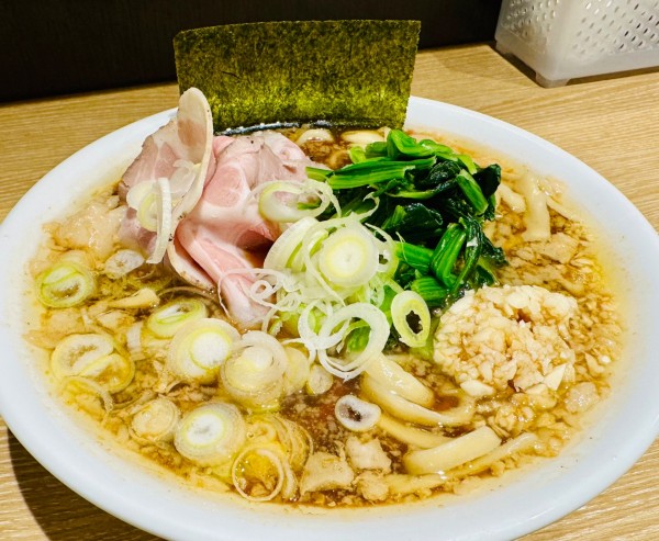 「【限定】背脂生姜醤油ラーメン【1100円】」@一番だしラーメン しんせんの写真