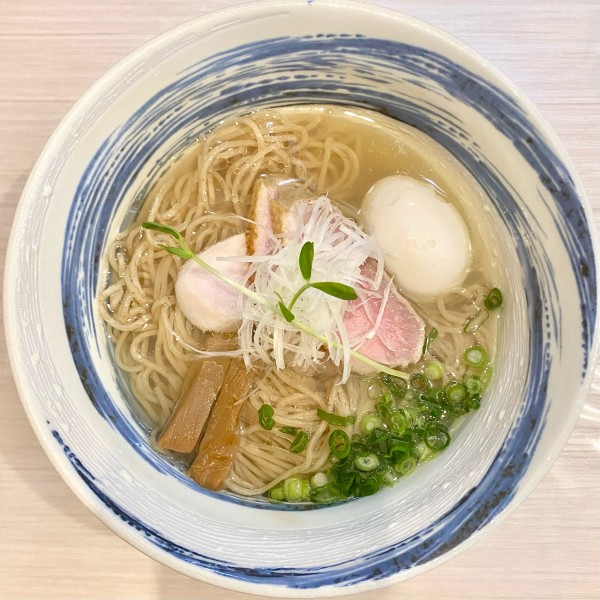 「【限定】3種の貝出汁と鴨の淡麗（塩）¥1000円（味玉＋150円」@Ramen  Suzurunの写真