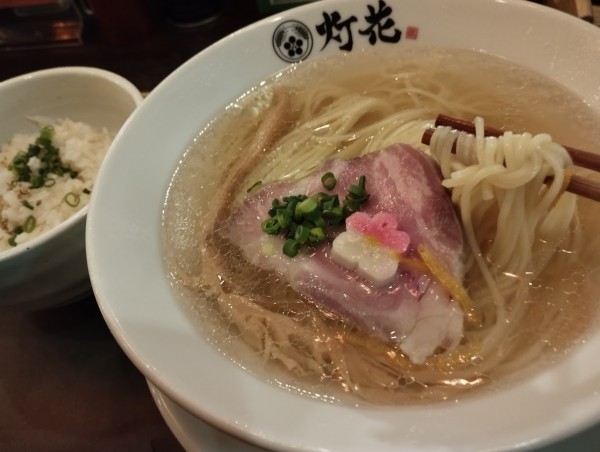 「おすすめセット 鯛塩らぁ麺＋鯛めし(1,265)」@鯛塩そば 灯花 そごう横浜店の写真