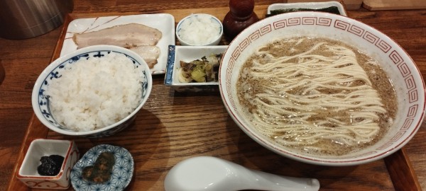「鯵定食（1100円）」@炭火焼濃厚中華そば 大覇道の写真
