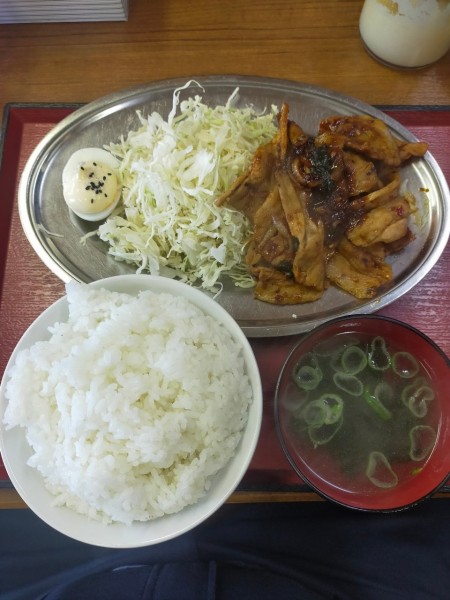 「豚バラニラキムチ定食(肉大盛り)¥1,250」@ライスとらーめん立川家 いせさき店の写真