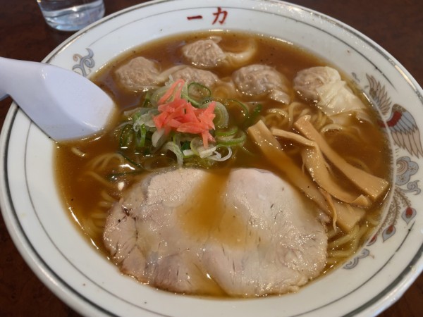 「ワンタン麺」@中華そば 一力 本店の写真