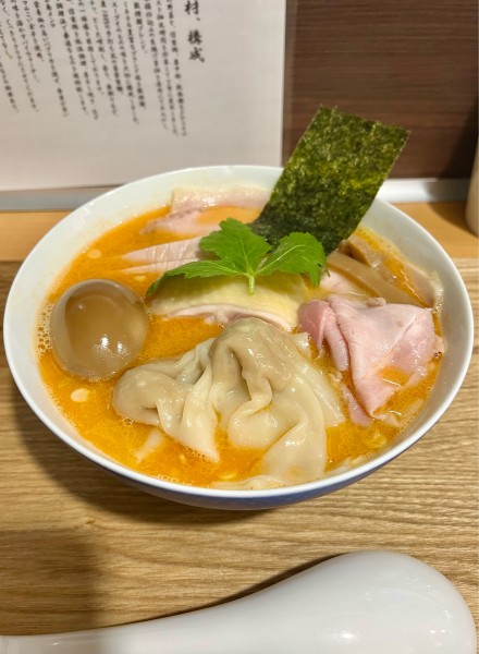 「特製三位一体(海老×蟹×鶏)【TP】大盛」@らーめん亭 ひなり竜王の写真