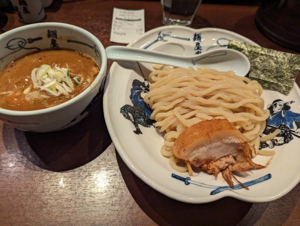 「濃厚つけ麺1050円　並盛180㌘」@創始麺屋武蔵の写真