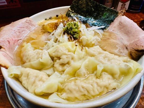 「【限定②】ジュー塩がんこ味+ワンタン【1200円】」@元祖一条流がんこラーメン たま館分店の写真