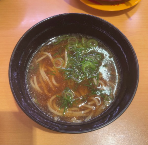 「かけラーメン(煮干し) 220円」@スシロー 千葉みなと店の写真