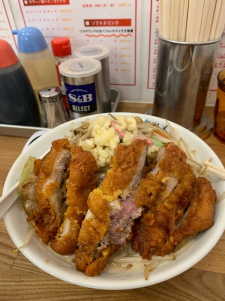 「排骨タンメン@1000、大盛インスタフォローで無料」@極濃湯麺フタツメ 須坂店の写真