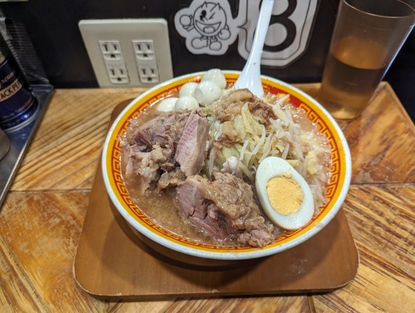 「らーめん半分豚2枚半玉子　うずら」@えどもんどの写真