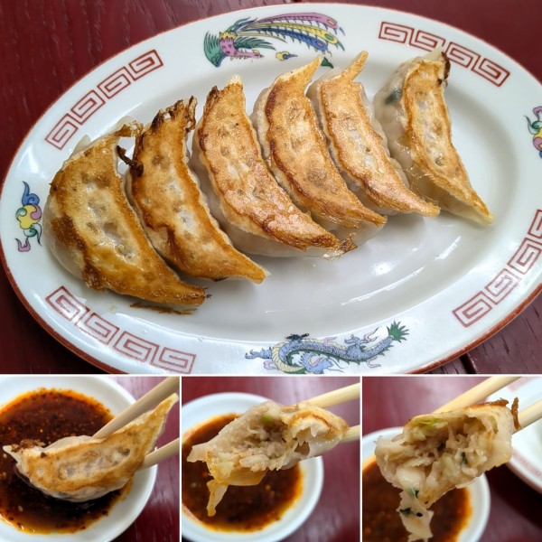 「元祖焼餃子(6個)　290円」@大阪王将 三河島店の写真