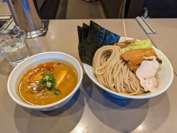 「特製海老味噌つけ麺　キャベツ」@つけ麺 五ノ神製作所の写真