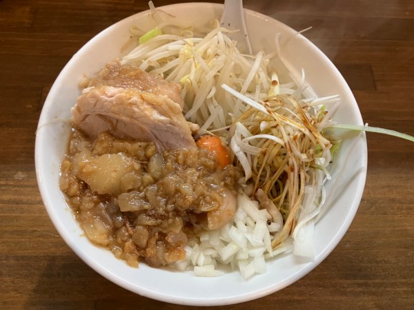 「汁なし」@男気らーめん アカギの写真