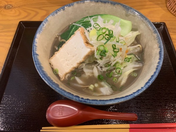 「味噌野菜そば 850円」@金月そば 読谷店の写真