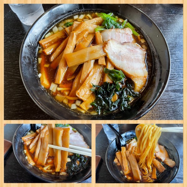 「メンマらあめん 950円」@らあめん福楽 加茂店の写真