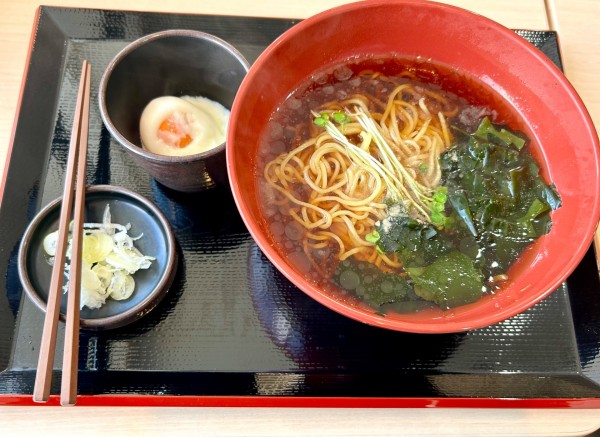 「朝ラー(温、450¥)」@ゆで太郎 氏家店の写真