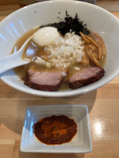 「ラーメン塩➕味玉➕大辛」@らーめん廣澤の写真