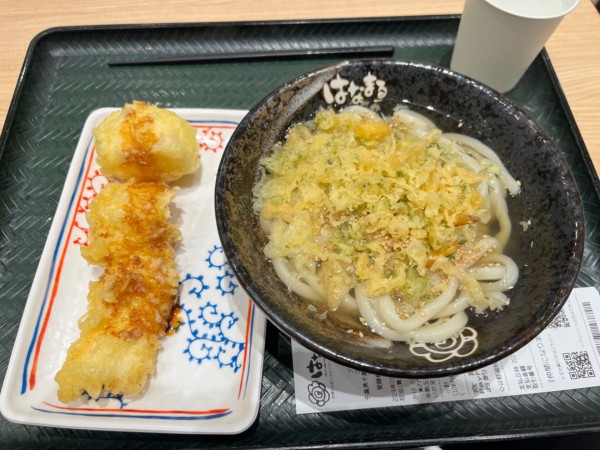 「かけ(小)」@はなまるうどん ジョイホンパーク吉岡店の写真