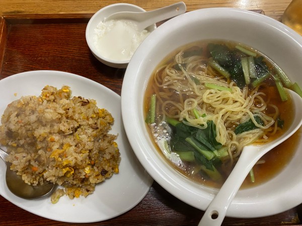 「醤油ラーメン&チャーハンセット　800💴」@中国家庭料理 貴楽の写真