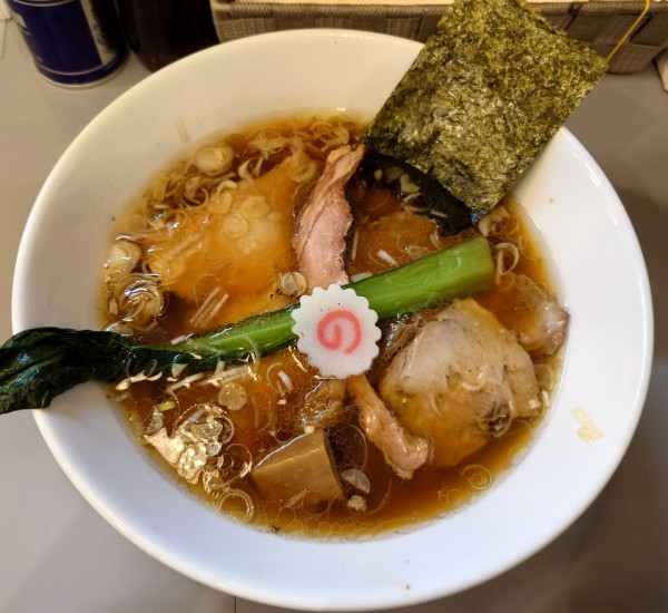 「チャーシュー入り中華(麺半分、1050円)」@白河手打ちラーメン アサガキタの写真